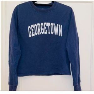 Brandy Melville Georgetown navy long sleeve